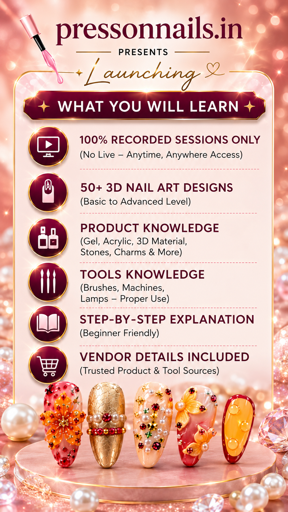 3D Designer Nail Art Master Class