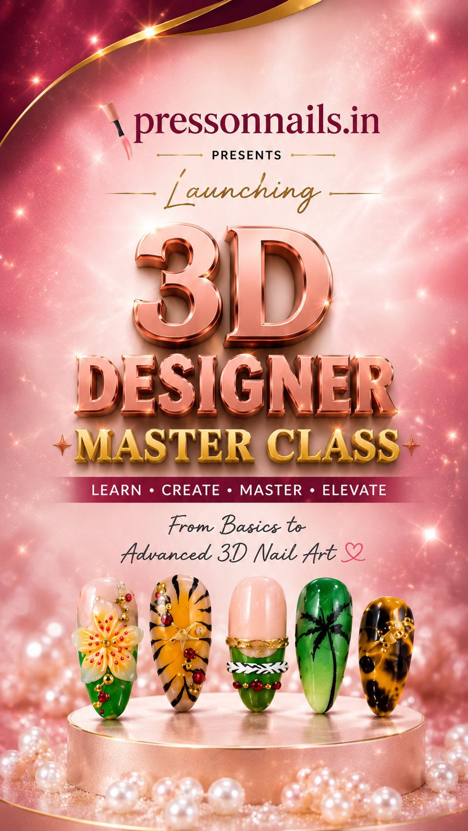3D Designer Nail Art Master Class